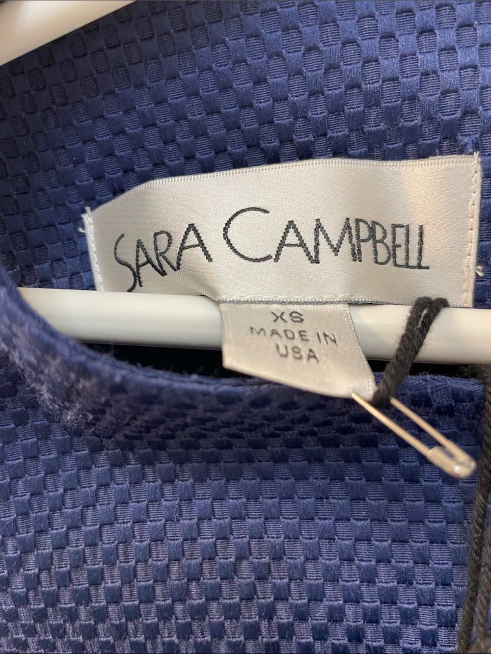 SARA CAMPBELL BASKET WEAVE SCALLOPED DRESS XS - Picture 2 of 3